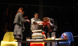 theater, spectacle, show, Le dieu du carnage, Joé Heintzen, Liette Schanet, Monique Poncelet, René Engel, Guy Hastedt
